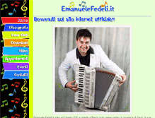 Tablet Screenshot of emanuelefedeli.it